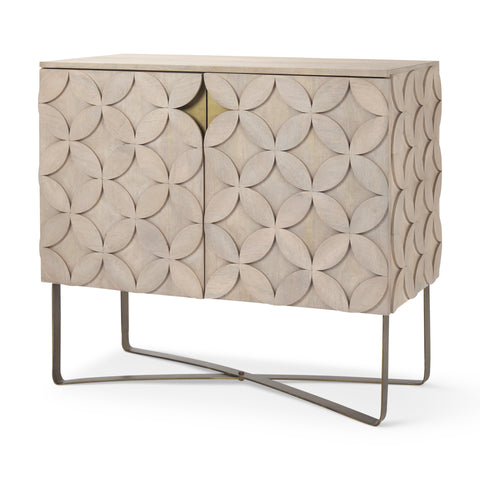 Excelsior Light Brown Mango Wood Accent Cabinet-1