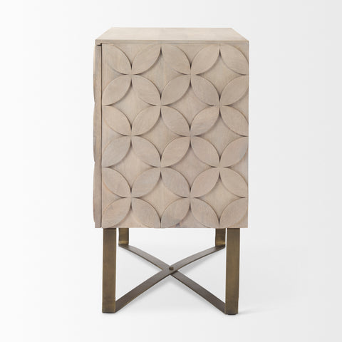 Excelsior Light Brown Mango Wood Accent Cabinet-3