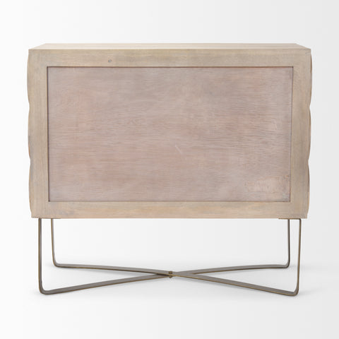 Excelsior Light Brown Mango Wood Accent Cabinet-4