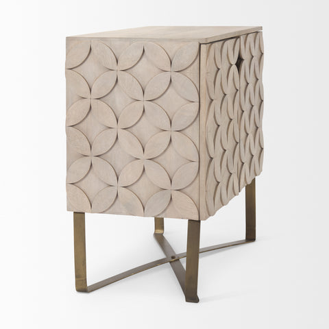 Excelsior Light Brown Mango Wood Accent Cabinet-5