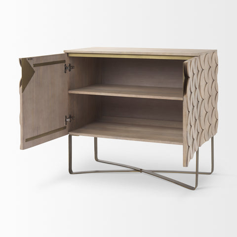 Excelsior Light Brown Mango Wood Accent Cabinet-6