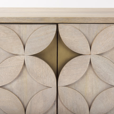 Excelsior Light Brown Mango Wood Accent Cabinet-8