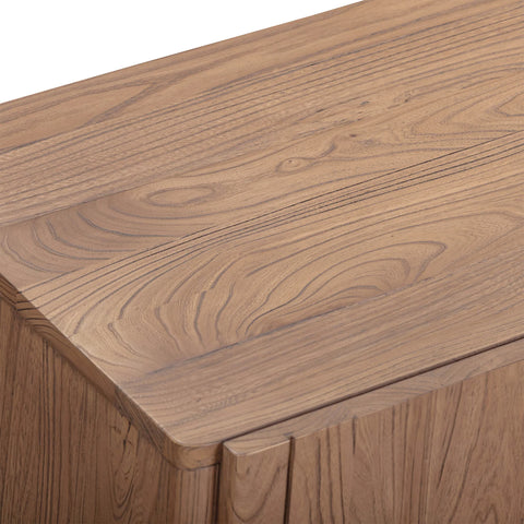 solid elm storage cabinet