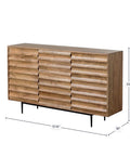 solid acacia storage cabinet