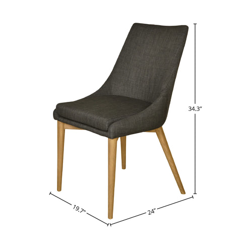 Fritz Dark Grey - Dining Chair LH