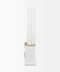 Fairview White & Medium Brown Solid Mango Wood Shelving Unit -4