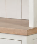 Fairview White & Medium Brown Solid Mango Wood Shelving Unit -7
