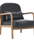 Fani Black Faux Leather Accent Chair-1