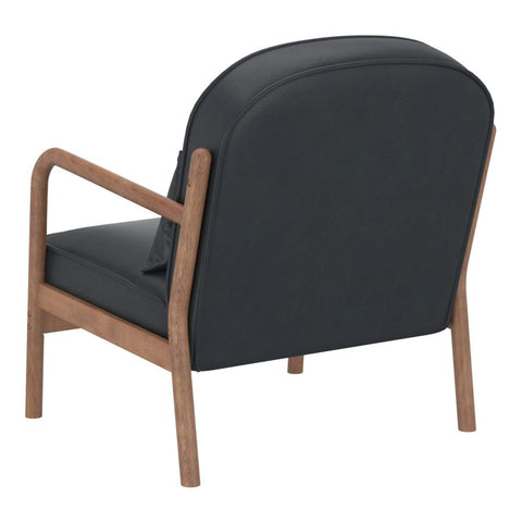 Fani Black Faux Leather Accent Chair-6