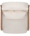 Fani White Boucle Accent Chair-4