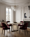 Faye 48" Beige Mango Wood Dining Table