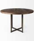 Faye 48" Medium Brown Mango Wood Dining Table -2