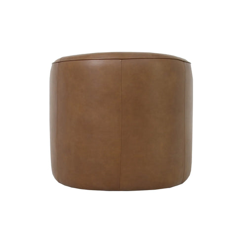 Fireside Antique Sienna Leather Swivel Accent Chair-3