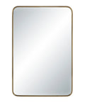 Franca Dark Antique Brass Modern Wall Mirror -1