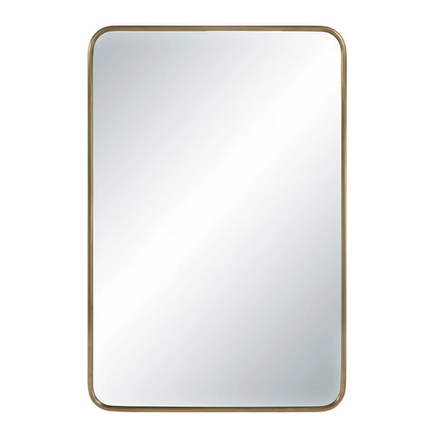 Franca Dark Antique Brass Modern Wall Mirror -1