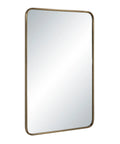 Franca Dark Antique Brass Modern Wall Mirror -2