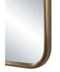 Franca Dark Antique Brass Modern Wall Mirror -3