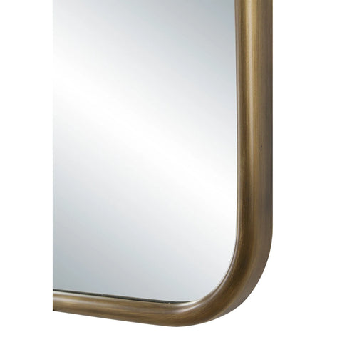 Franca Dark Antique Brass Modern Wall Mirror -3