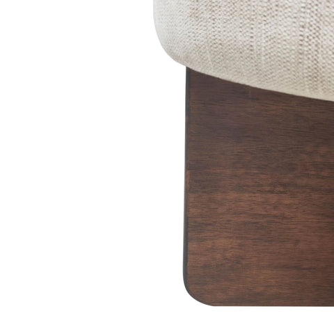 Francesca Oatmeal Fabric Stool-2