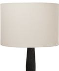 Francine Matte Black Mango Wood Floor Lamp -2