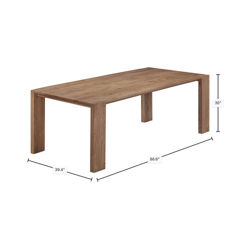 Freedom Solid Elm Wood Dining Table-7