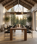 Freedom Solid Elm Wood Dining Table