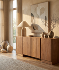elm wood sideboard cabinet