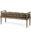 Fullerton II Striped Jute Bench-1