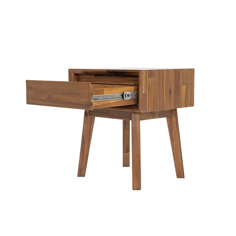 Gia One Drawer Pecan - Nightstand LH