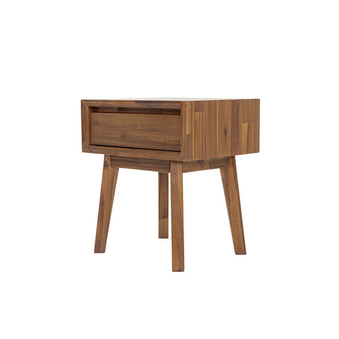 Gia One Drawer Pecan - Nightstand LH