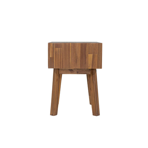 Gia One Drawer Pecan - Nightstand LH