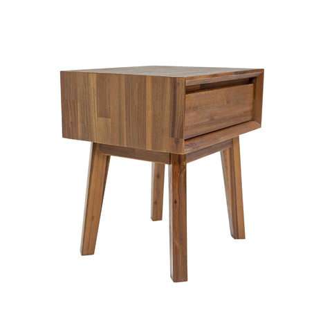 Gia One Drawer Pecan - Nightstand LH