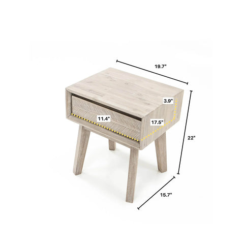 Gia One Drawer -Nightstand