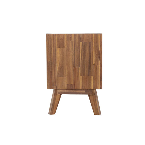 Gia Two Drawer Pecan - Nightstand LH