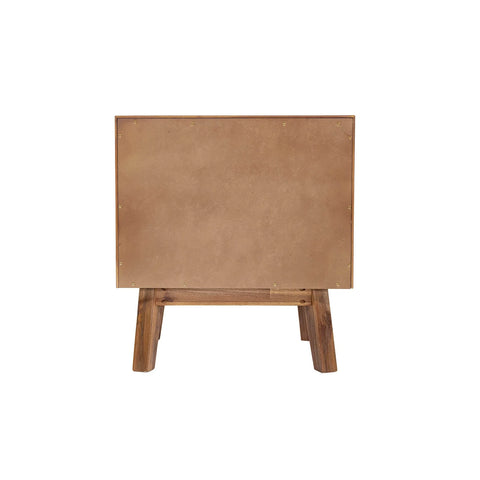 Gia Two Drawer Pecan - Nightstand LH