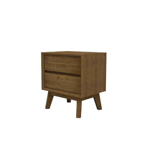 Gia Two Drawer Pecan -Nightstand LH