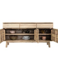 light driftwood sideboard cabinet