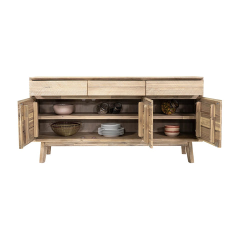 light driftwood sideboard cabinet