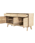 light driftwood sideboard cabinet