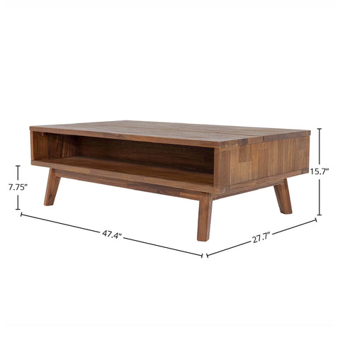 Gia Pecan With Lift Top - Coffee Table LH