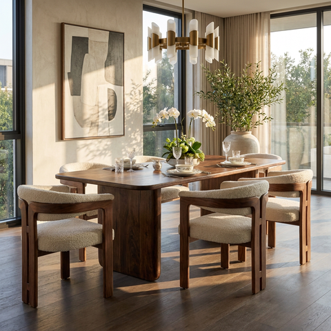 Galaxy Solid Mango Wood Dining Table