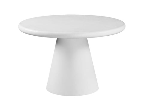 Galio White Cement Round Dining Table-1