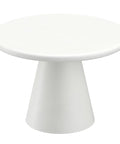 Galio White Cement Round Dining Table-2