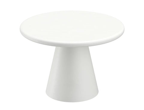 Galio White Cement Round Dining Table-2