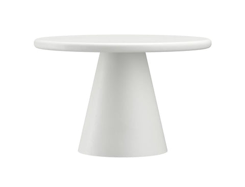 Galio White Cement Round Dining Table-3