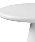 Galio White Cement Round Dining Table-4