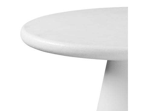 Galio White Cement Round Dining Table-4