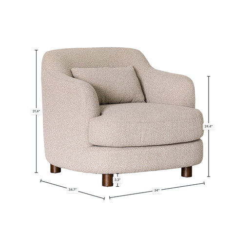 Generation Beige Fabric Accent Chair-4