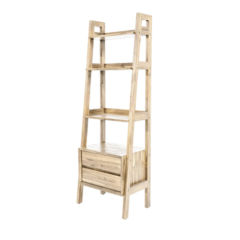 Gia Driftwood Solid Acacia Wood Modular Bookcase-1