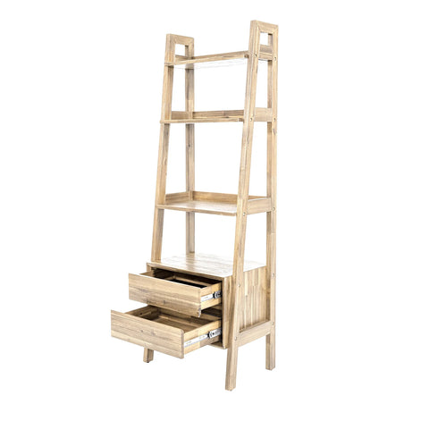 Gia Driftwood Solid Acacia Wood Modular Bookcase-3
